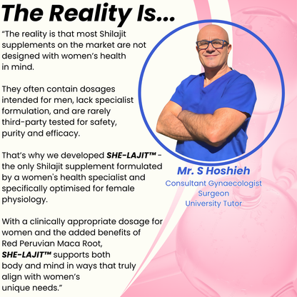 SHE-LAJIT: World’s 1st Female-Optimised SHILAJIT SUPPLEMENT (One Time Only)